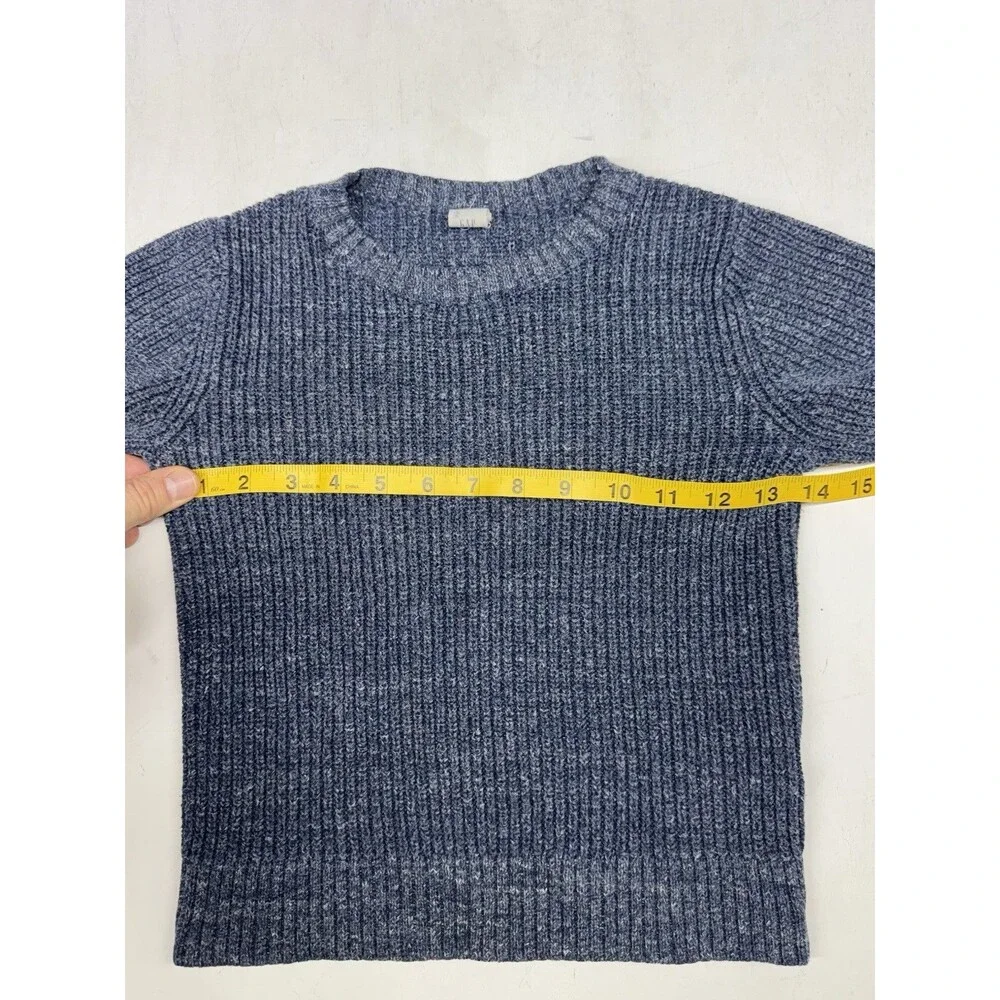 GAP Chunky Knit Ribbed Sweater Pullover Heavyweight Blue Unisex Kids 5T